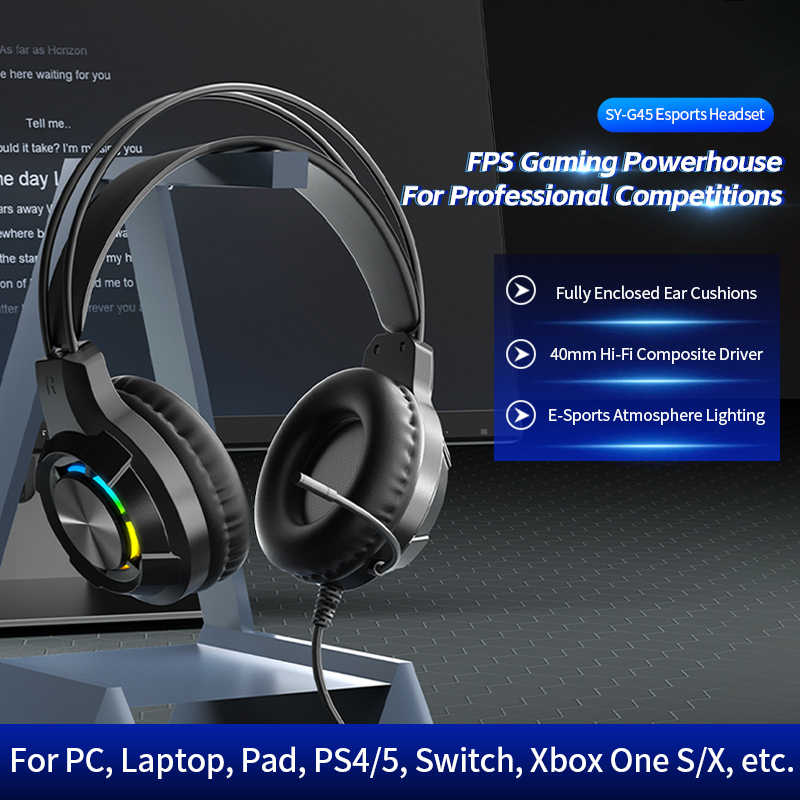 Gaming Headset Noise Cancellin - огляд і ціна Gaming Headset With Mic Rgb