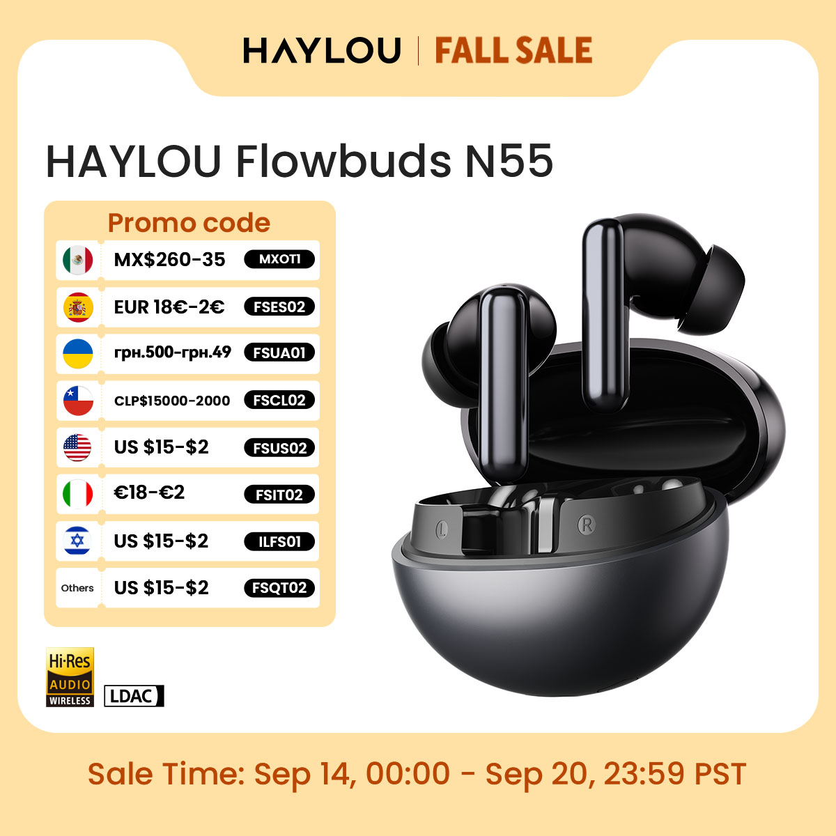 HAYLOU Flowbuds N55 Wireless E - огляд і ціна Type C Wired Earphones With Mic