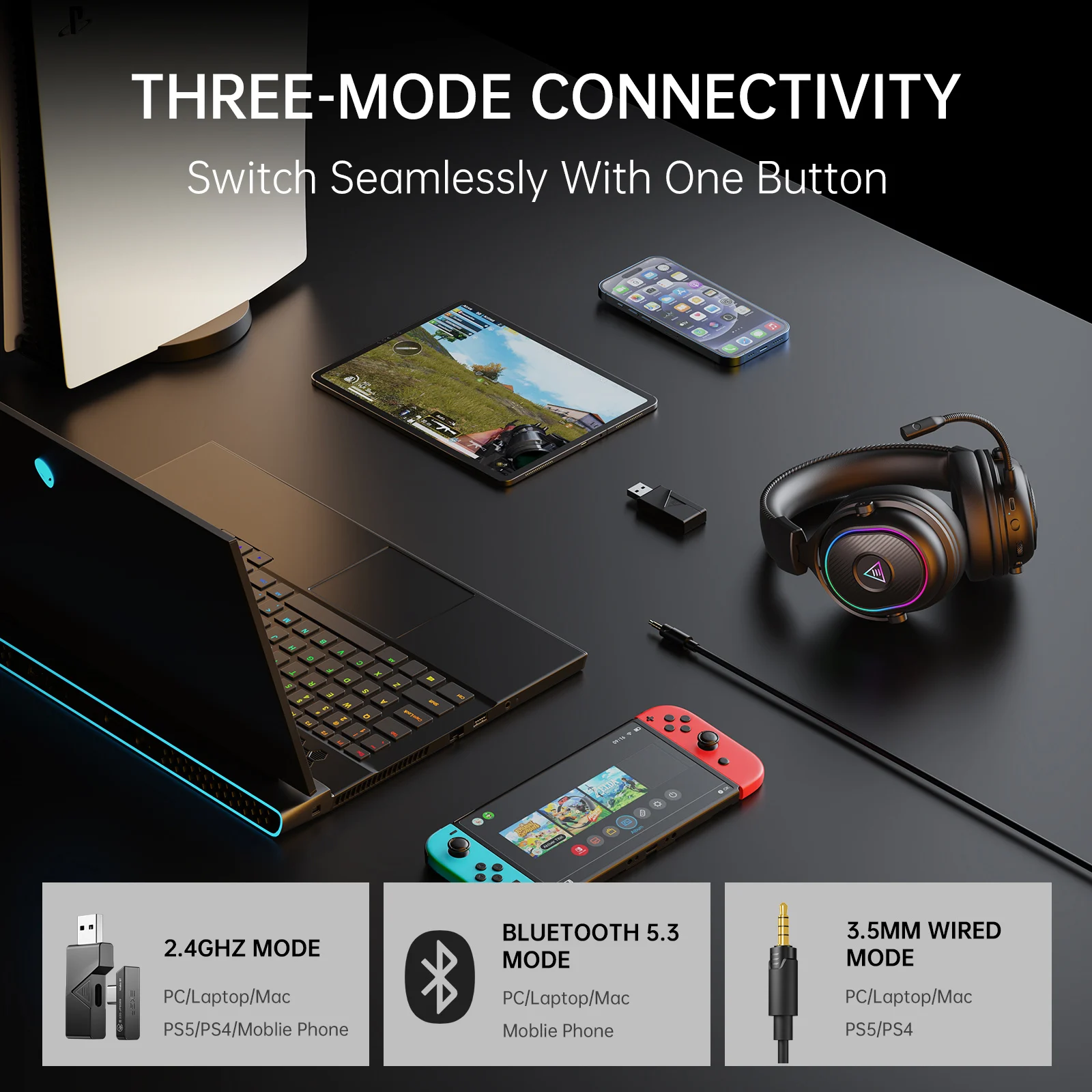 Oneodio EKSA MaKo BT Bluetooth - огляд і ціна Anc Wireless Over Ear Headphones