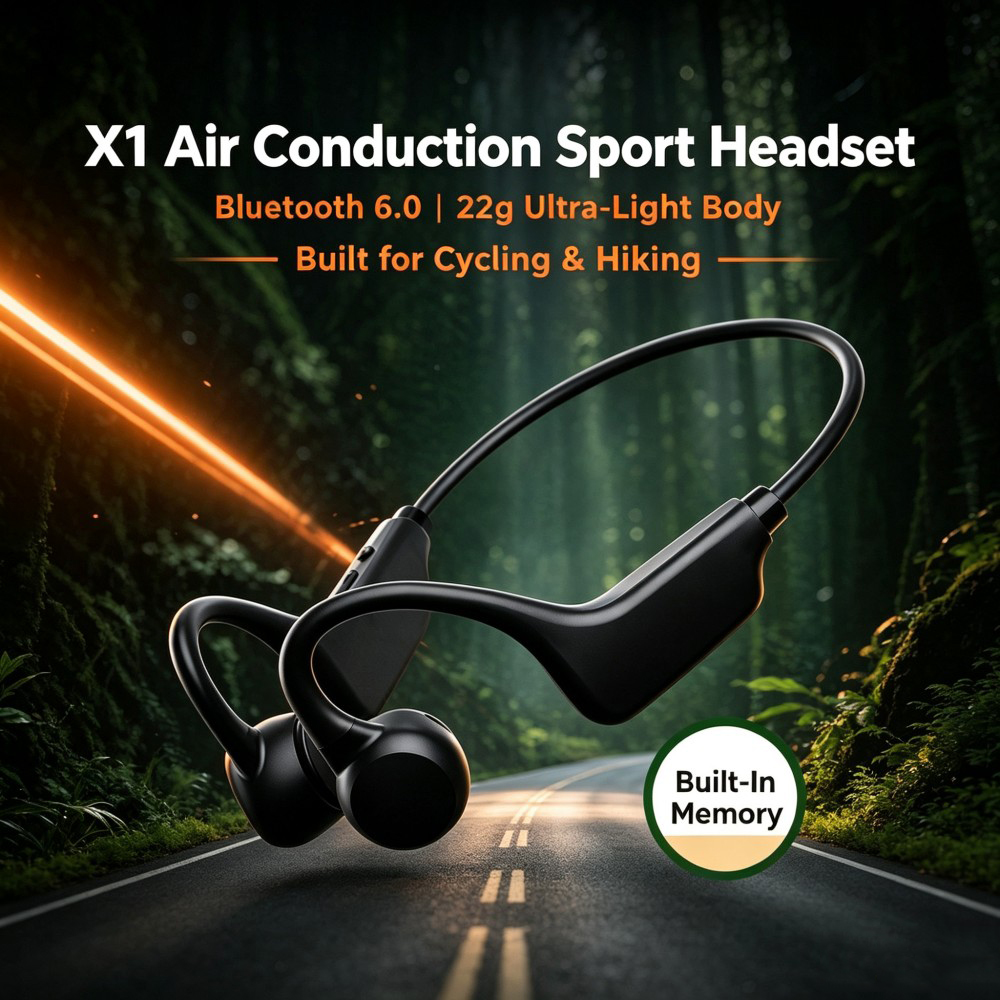 KEBIDUMEI Bluetooth 6.0 Air Co - огляд і ціна Open Ear Air Conduction Headphones