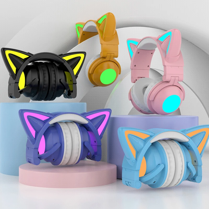 ZW068 Bluetooth Headphones LED - огляд і ціна Cat Ear Bluetooth Headset Led