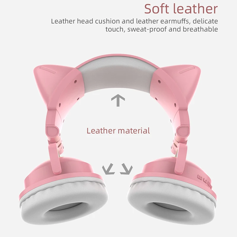 ZW068 Bluetooth Headphones LED - огляд і ціна Cat Ear Bluetooth Headset Led