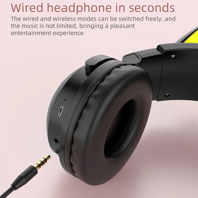 ZW068 Bluetooth Headphones LED - огляд і ціна Cat Ear Bluetooth Headset Led