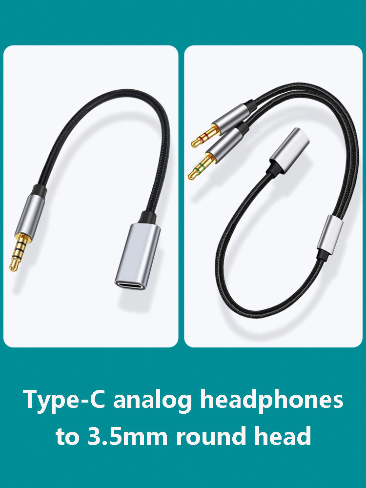 3.5mm Male to Type-C Aux Audio - огляд і ціна Type C Wired Earphones With Mic