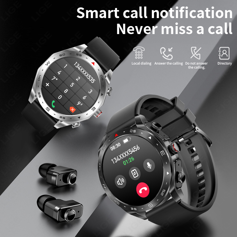 LIGE TWS 2‑in‑1 Smart Watch wi - огляд і ціна Sleep Mask Headphones Bluetooth