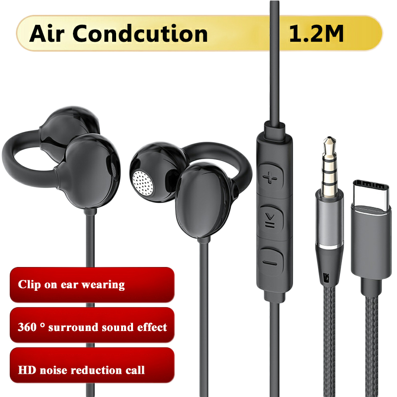 Wired Open Ear Headphones 3.5m - огляд і ціна Open Ear Air Conduction Headphones