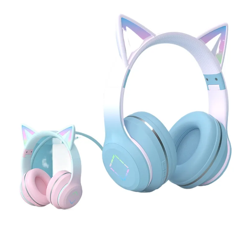 Wireless Bluetooth Headphones  - огляд і ціна Cat Ear Bluetooth Headset Led