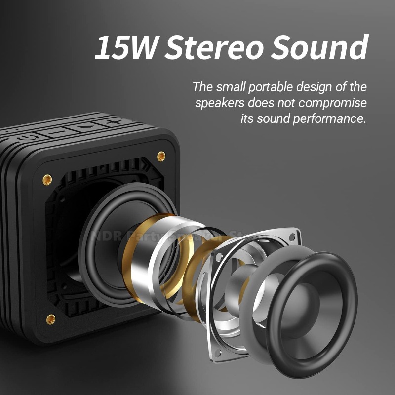 M10 15W Speaker BT 5.0 Portabl - огляд і ціна Portable Bluetooth Speaker Waterproof Ipx7